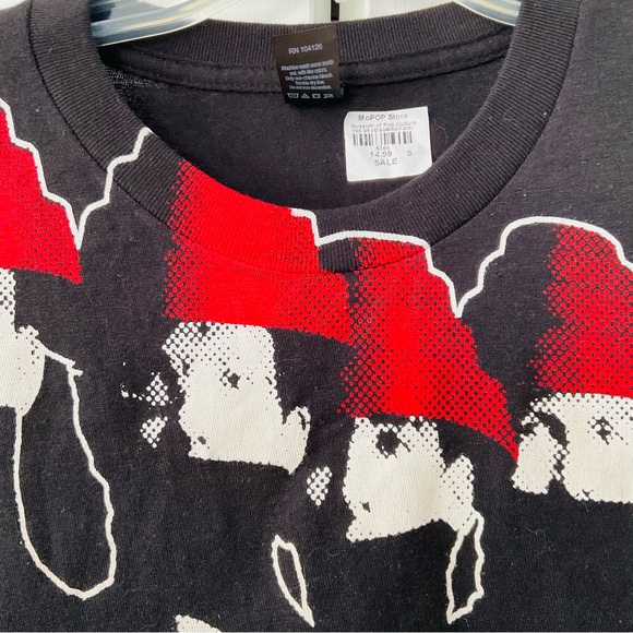 DEVO Full Front Group Unisex Slim Fit Black T-Shirt 100pct Cotton Size Small NEW - Picture 3 of 8